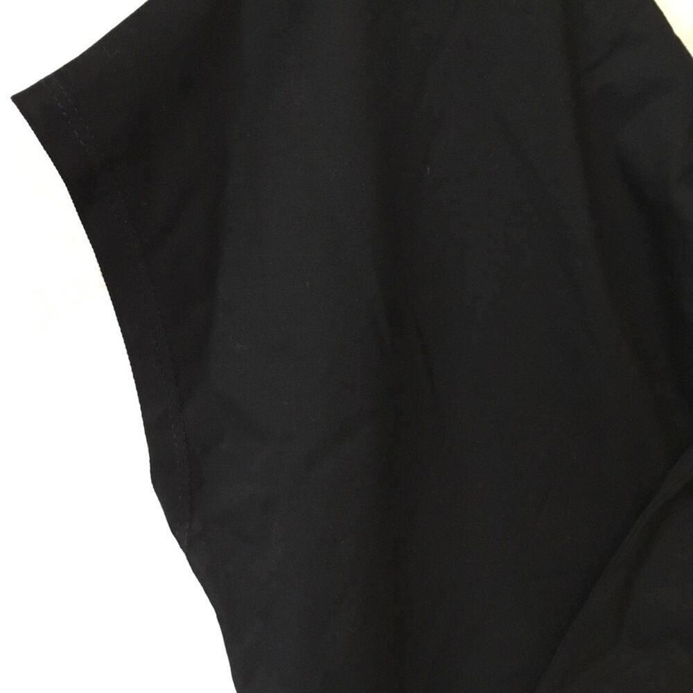 Sans & Sans Black Cap-Sleeved Dress With Tie - Picture 3 of 15
